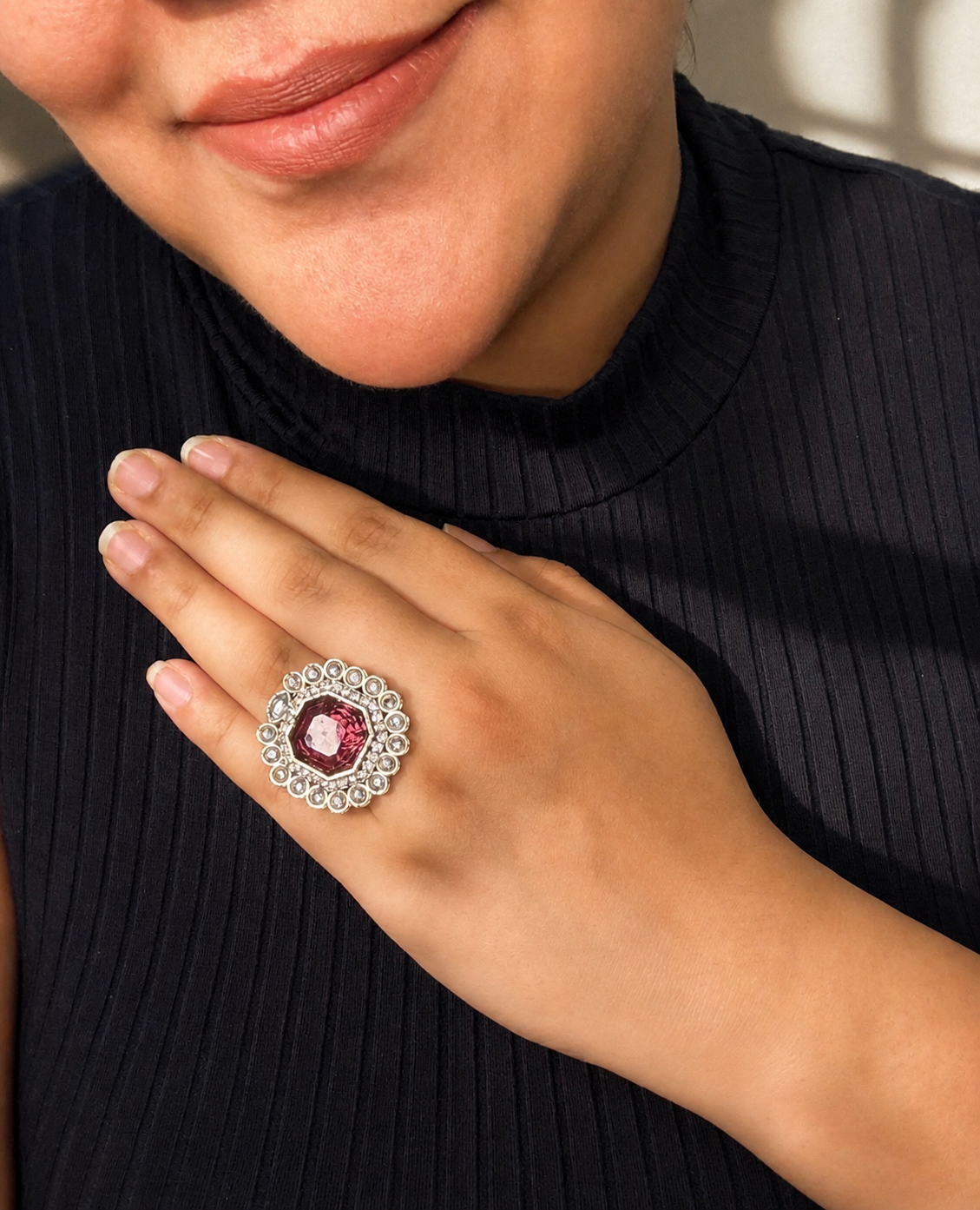 Adjustable Statement Rings