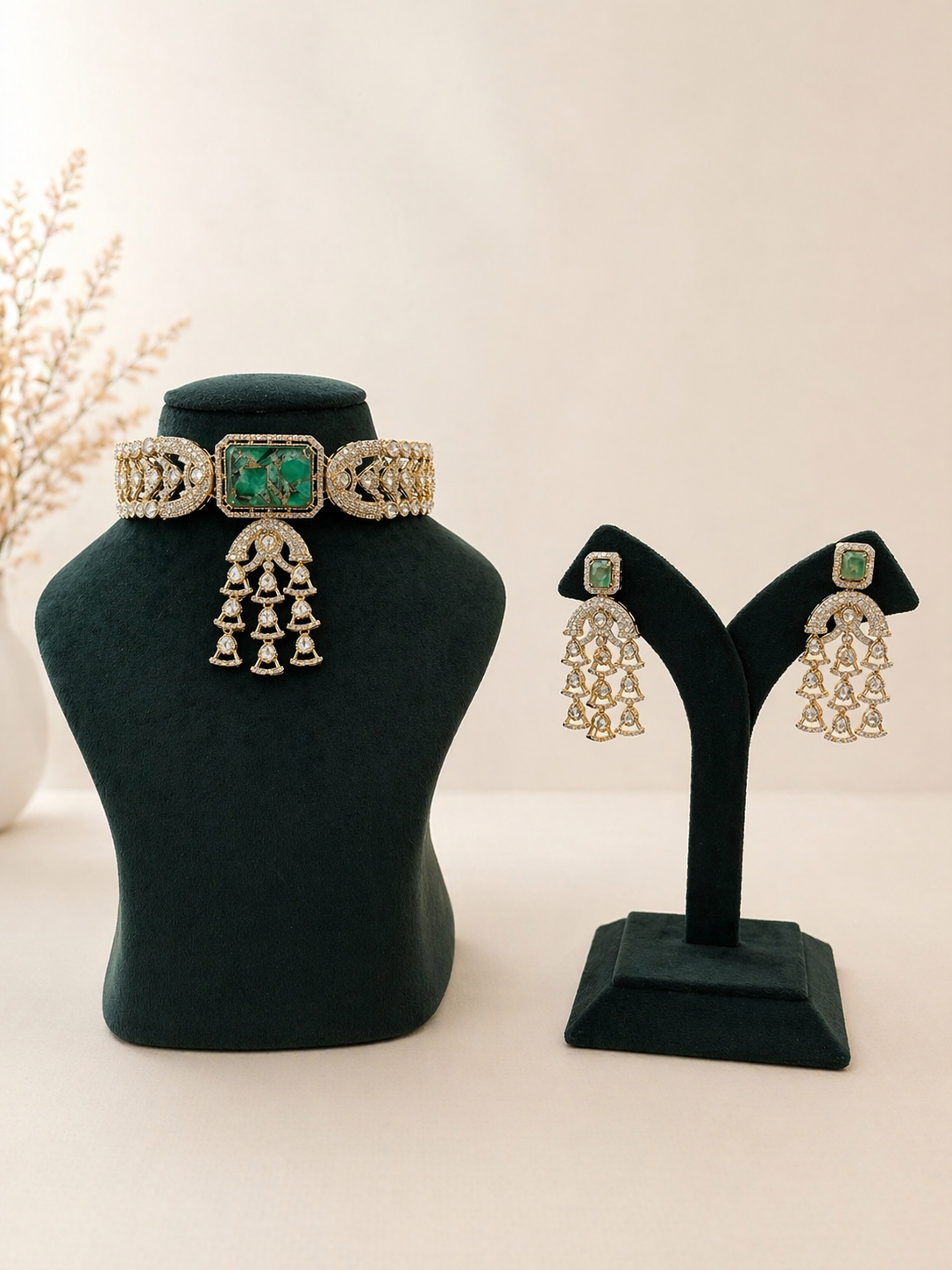 Emerald Regent Choker Set