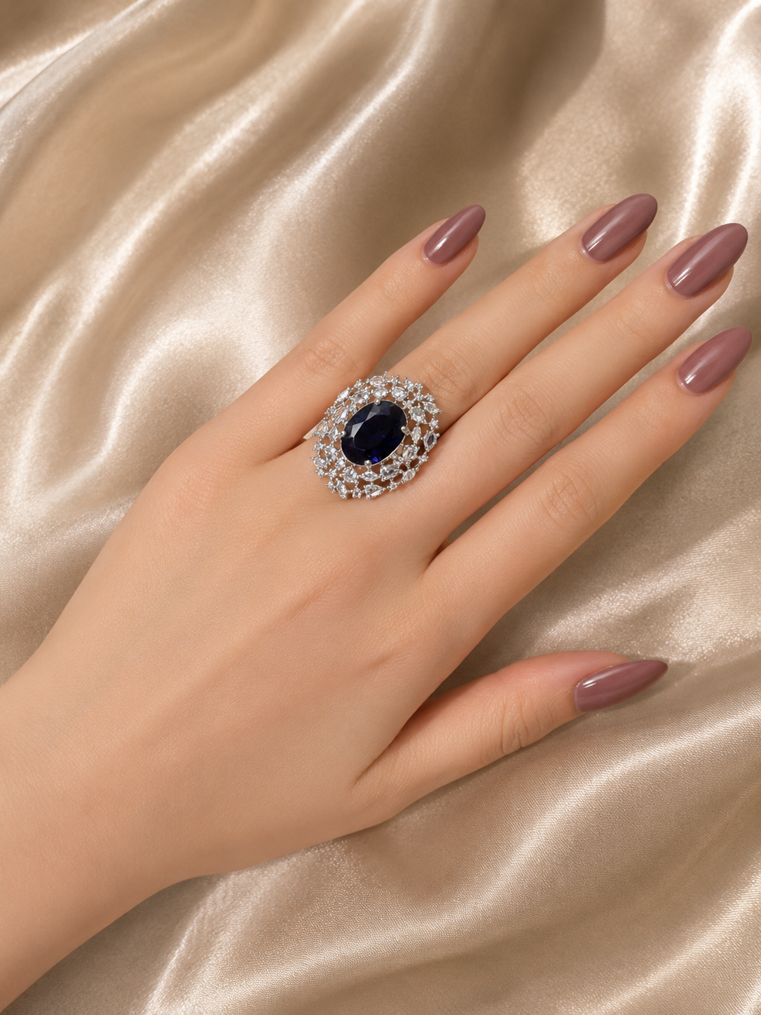 Moonstone Statement Ring - Adjustable