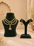 Emerald Royale Kundan Cascade Set