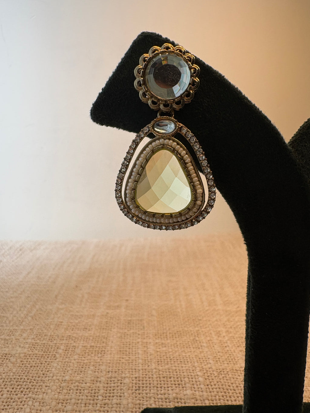 Meher Drop Earrings - Mint Green