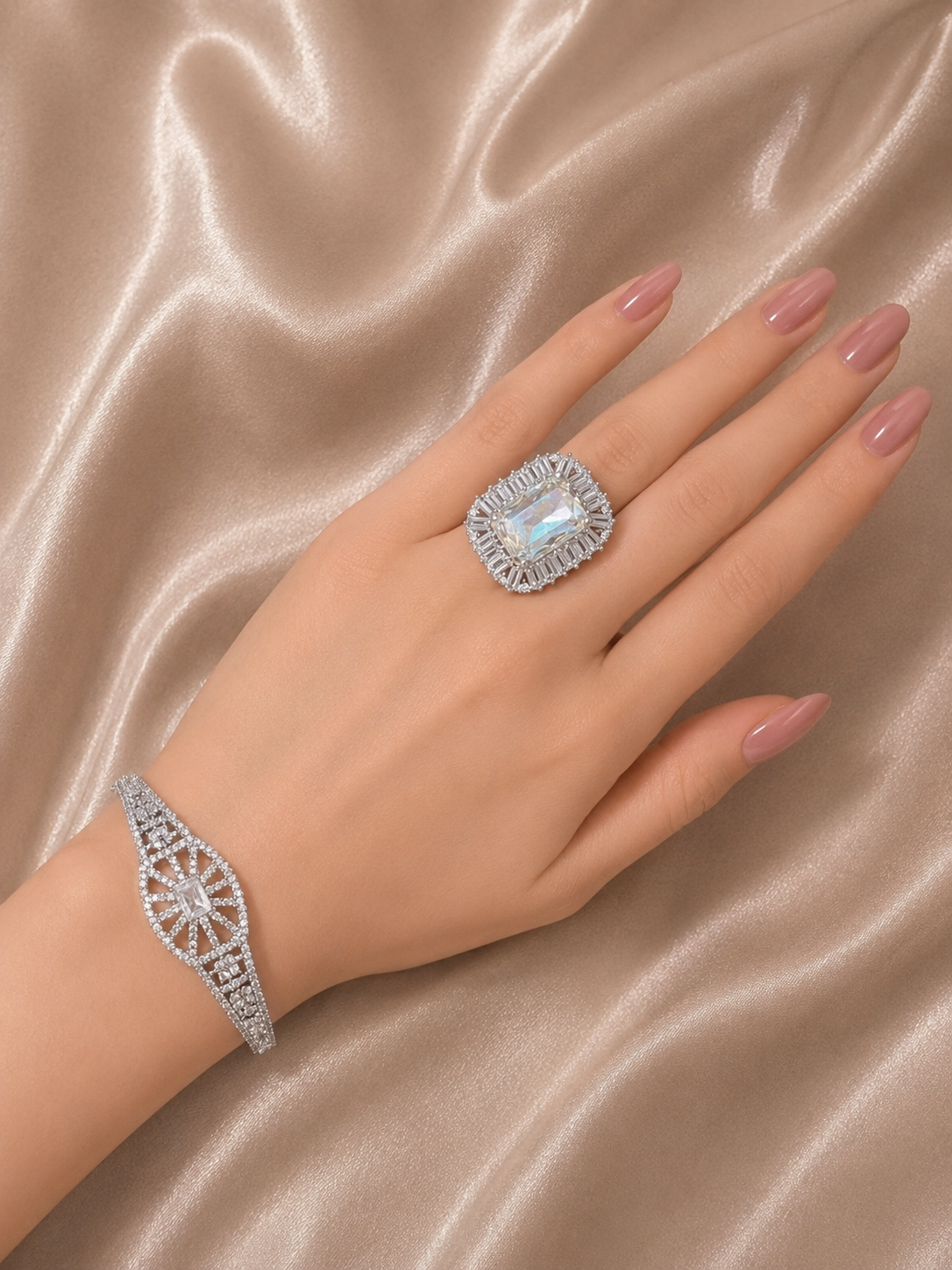 Radiant Empress Crystal Bracelet - Adjustable
