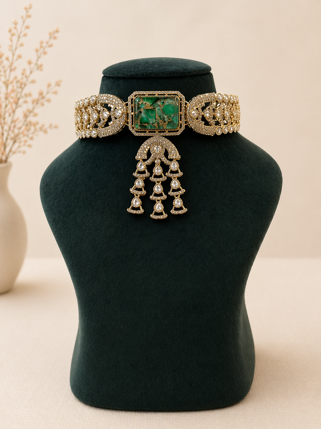 Emerald Regent Choker Set