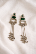 Zehra Emerald Cascade Earrings