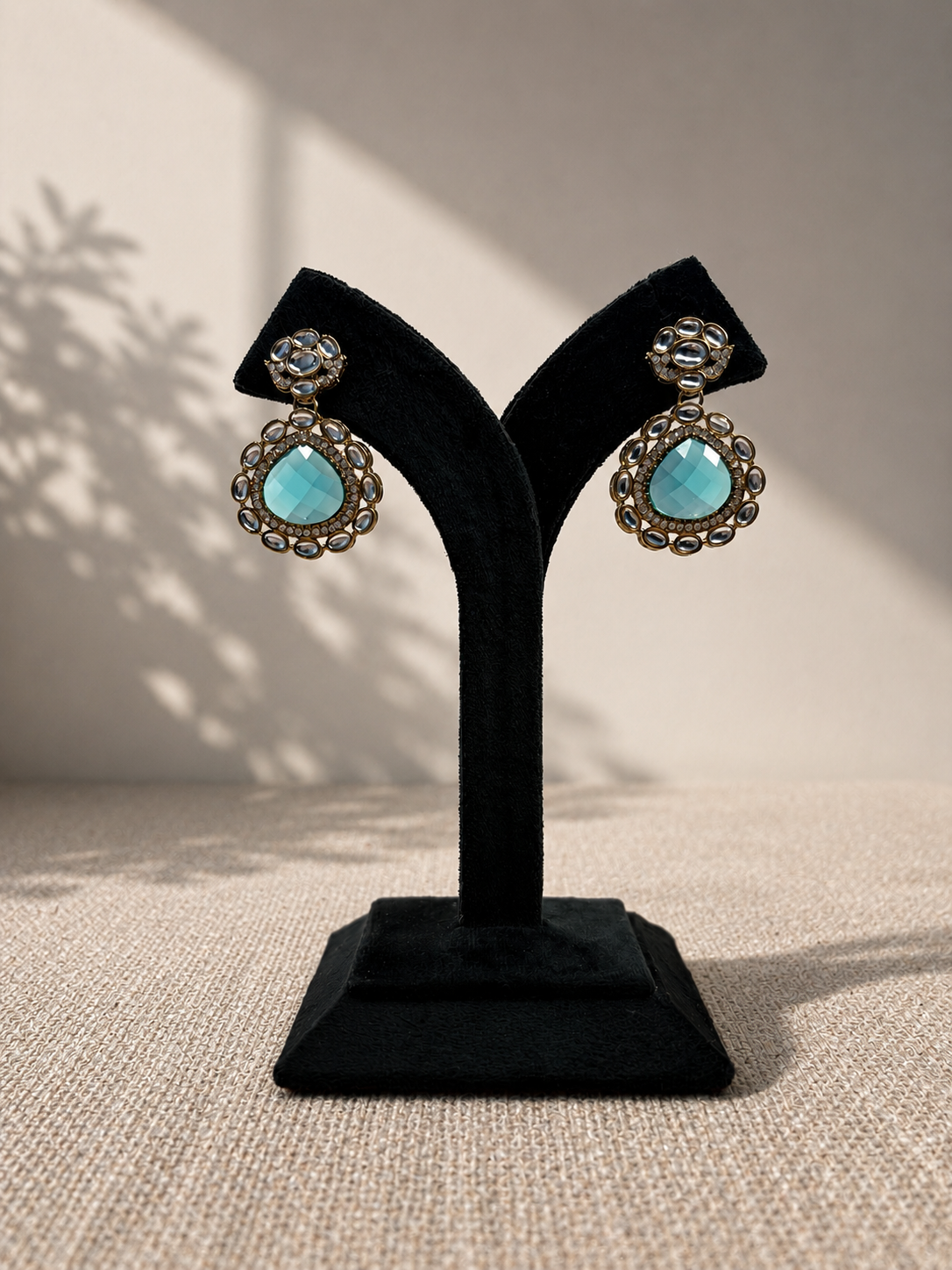 Chand Polki Drop Earrings
