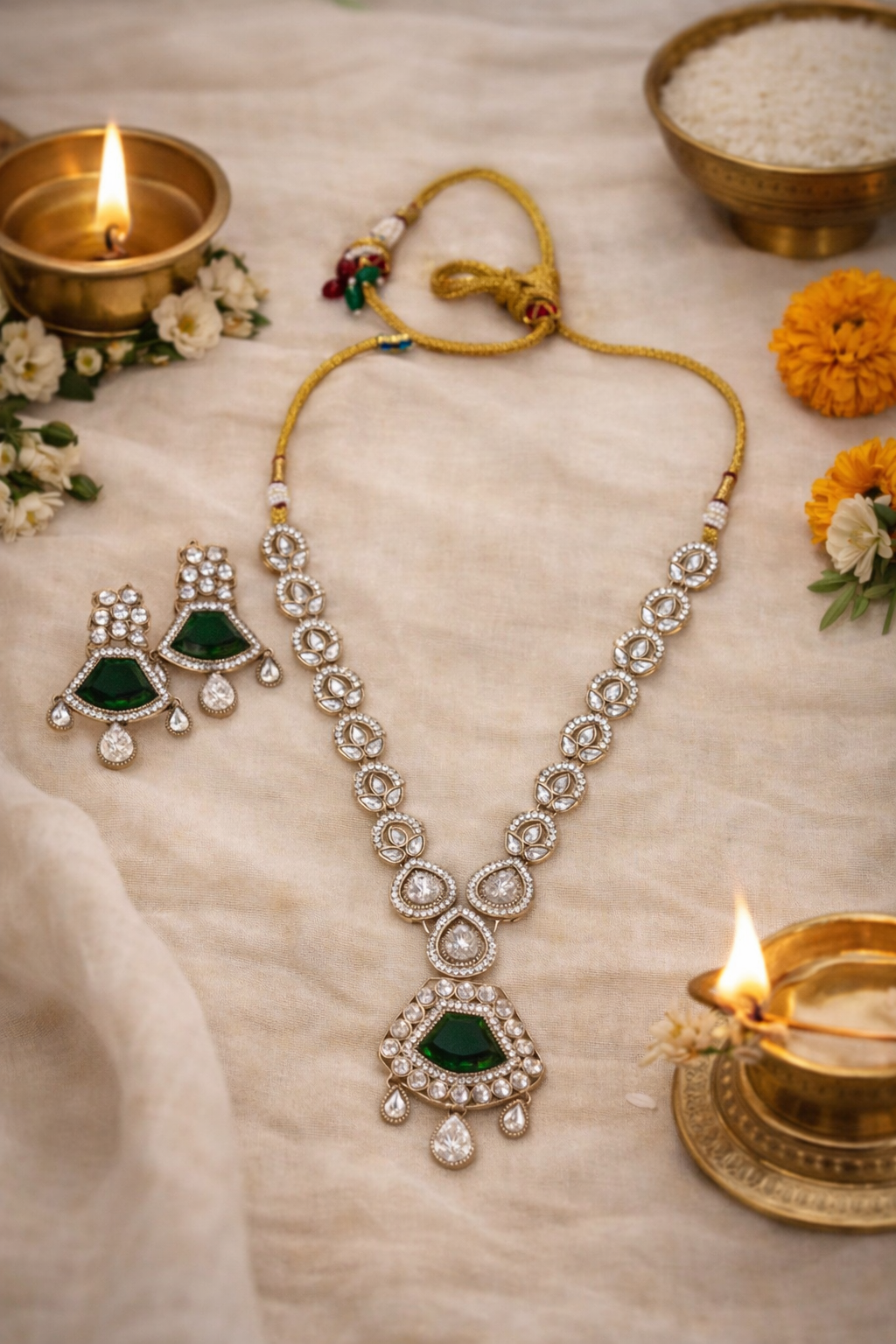Zehra Emerald Royale Set