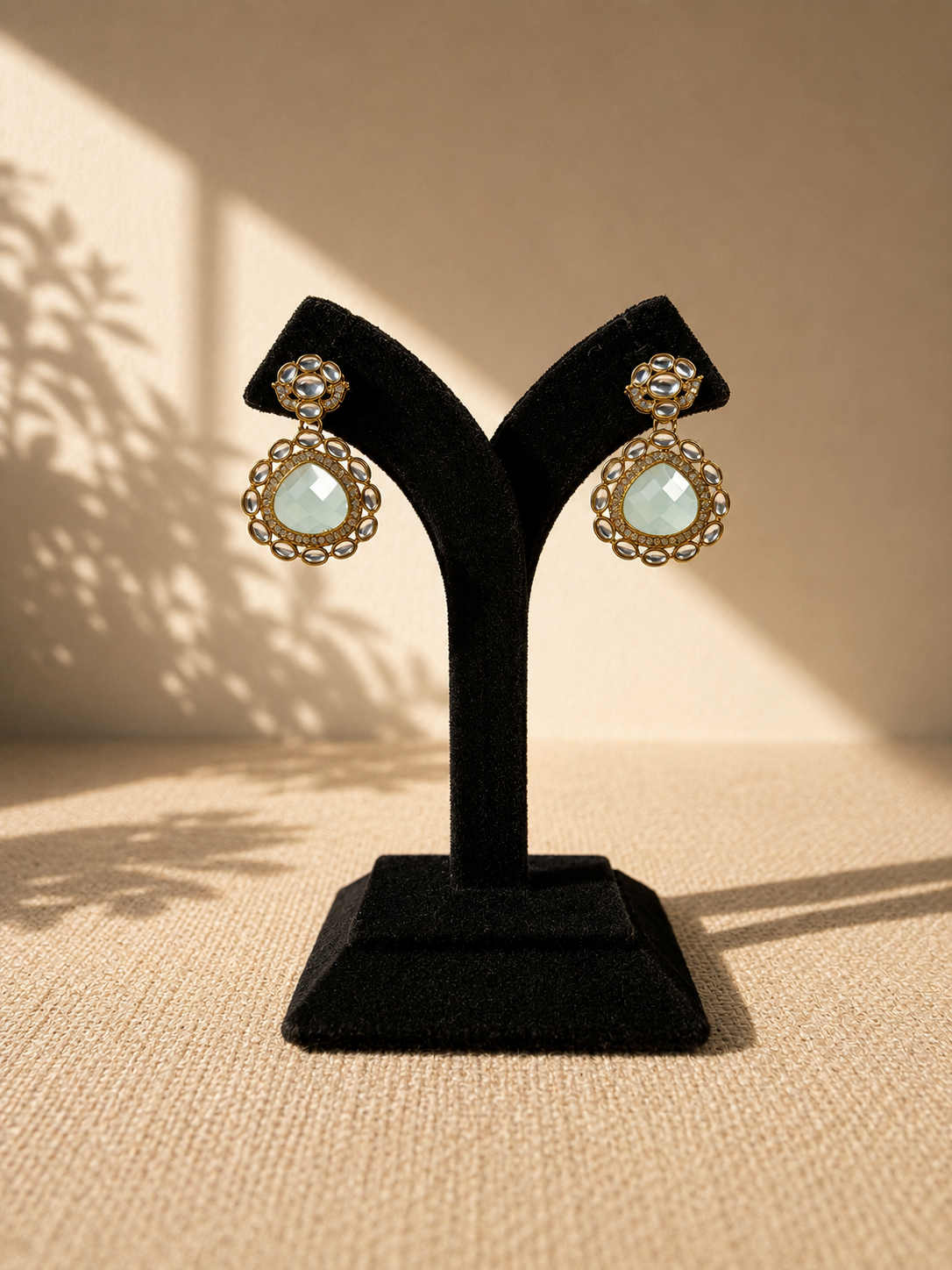 Chand Polki Drop Earrings