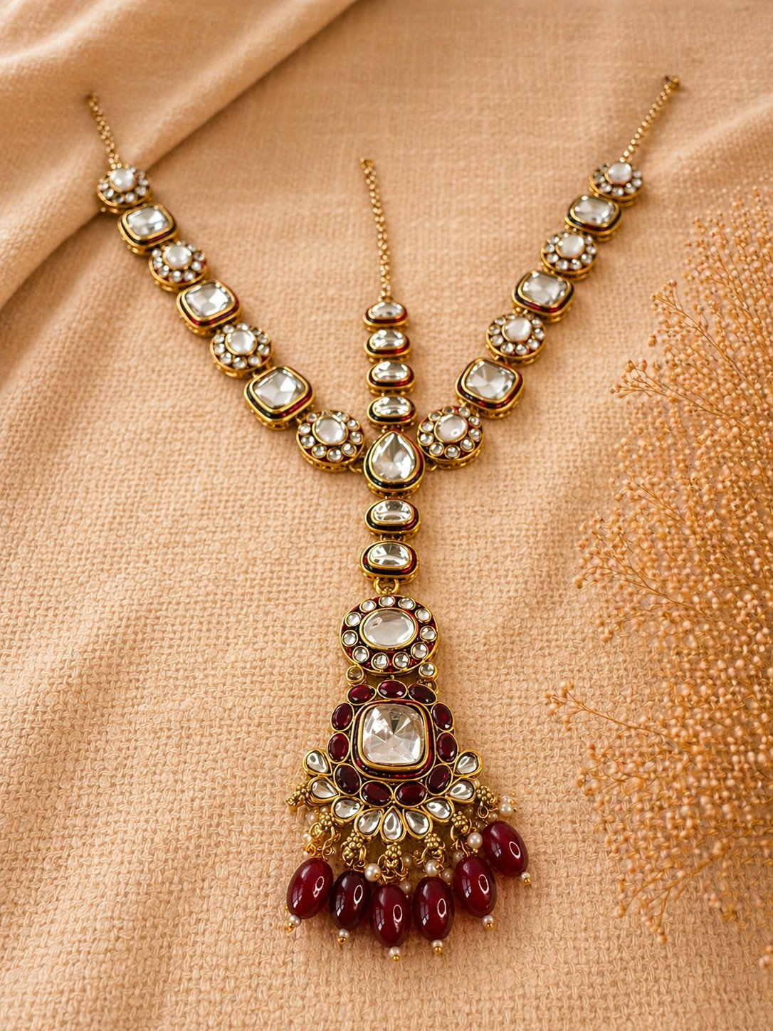 Ruhani Ruby Bridal Set