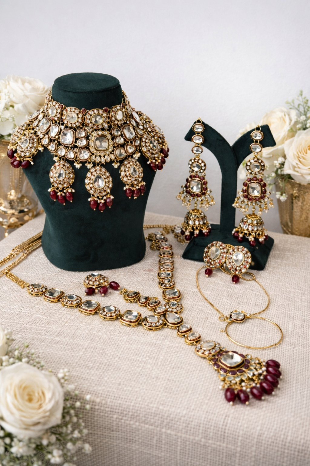 Ruhani Ruby Bridal Set