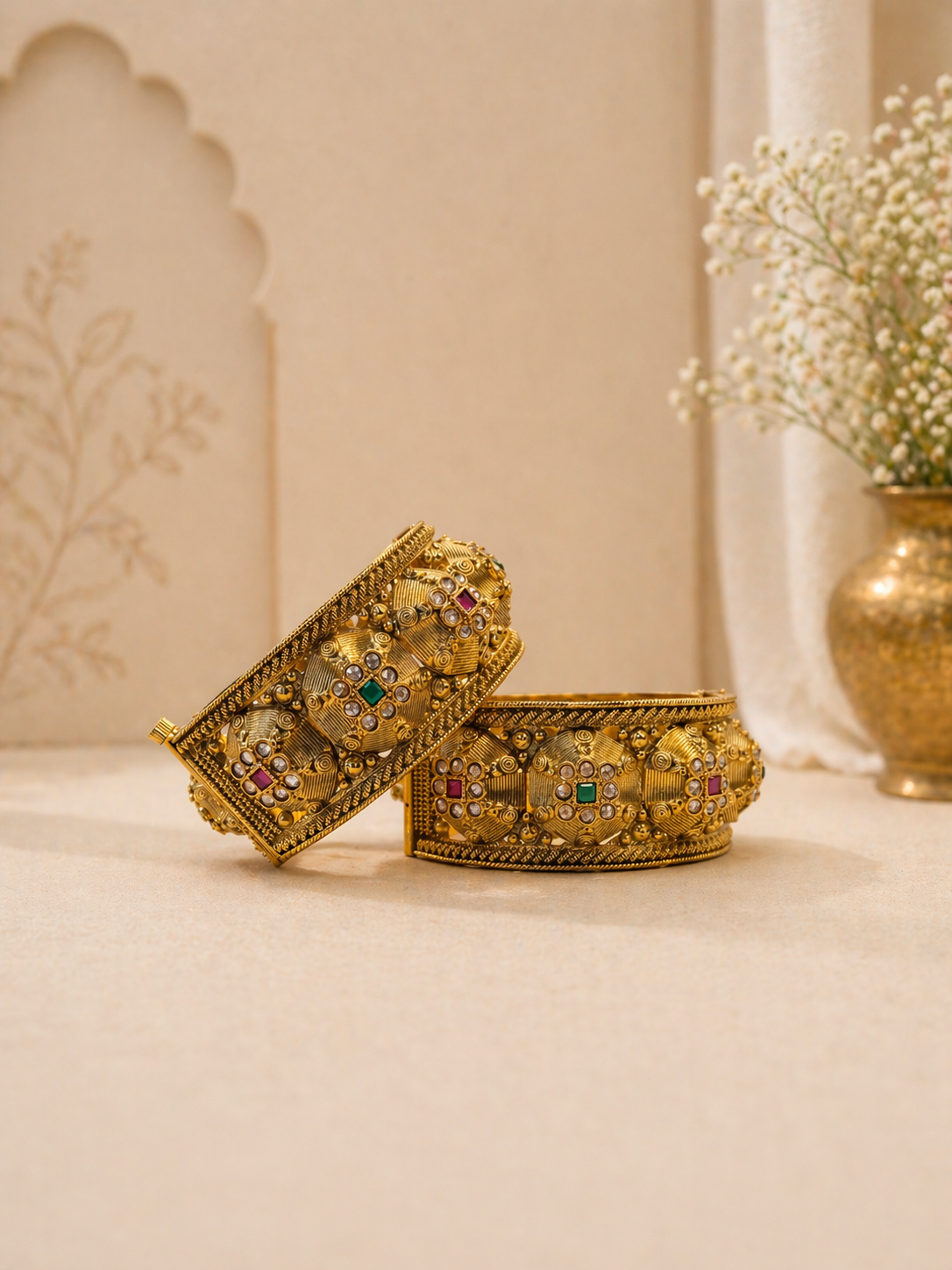 Rajsi Kundan Kada Set - 2’6”