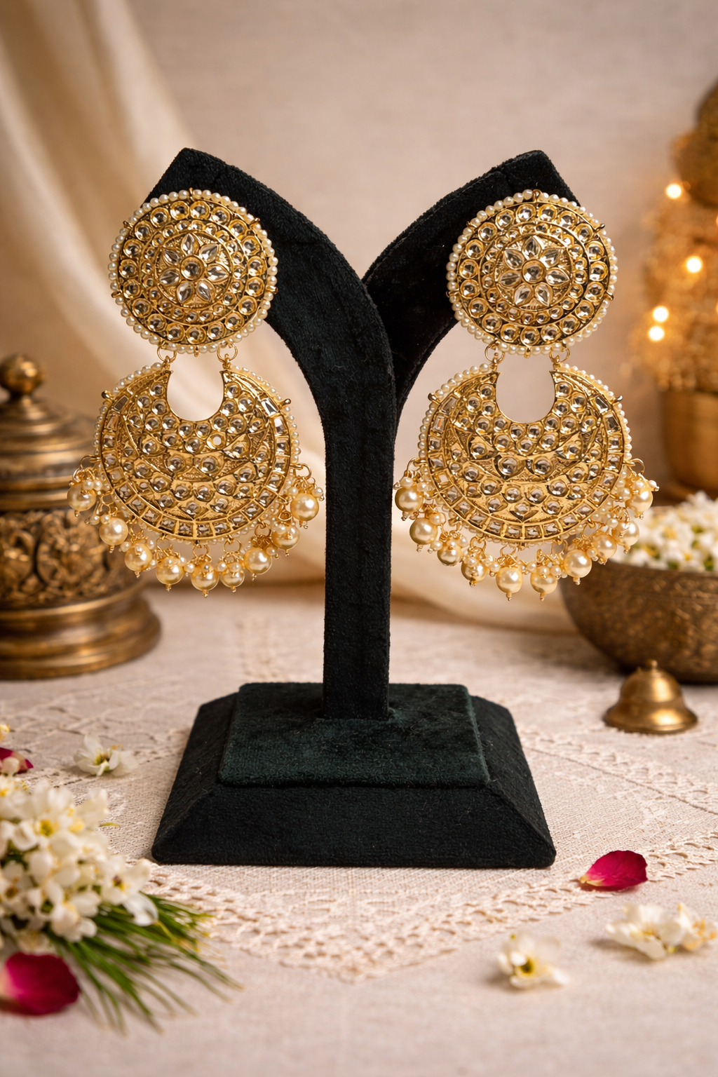 Zeenat Pearl Jhumkas