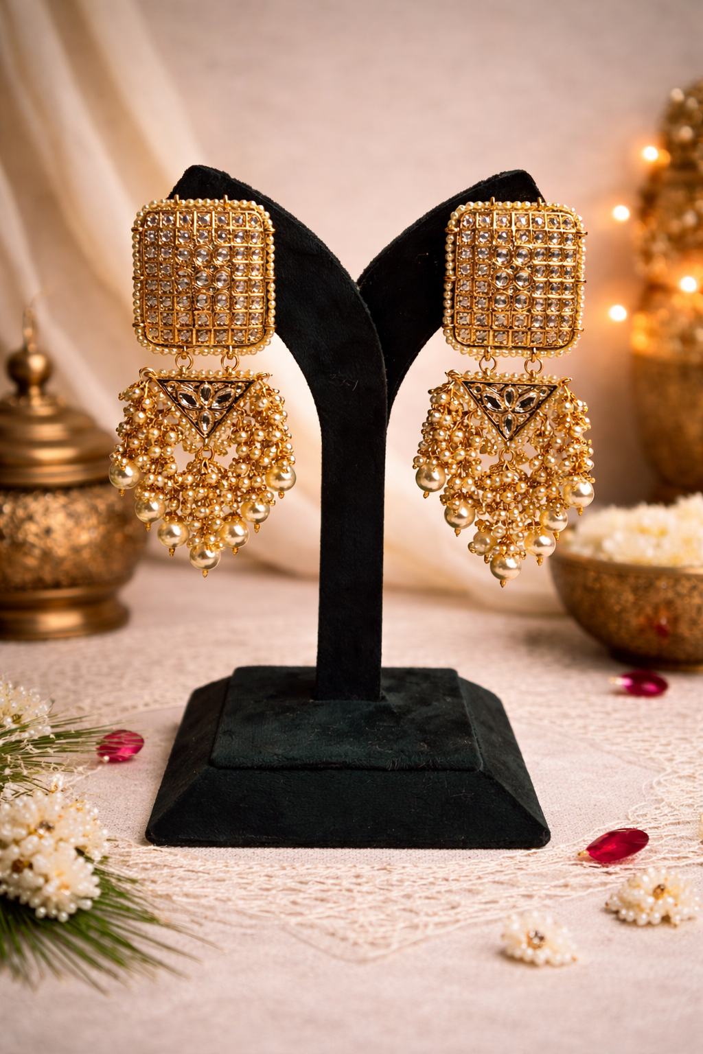 Zeenat Pearl Jhumkas