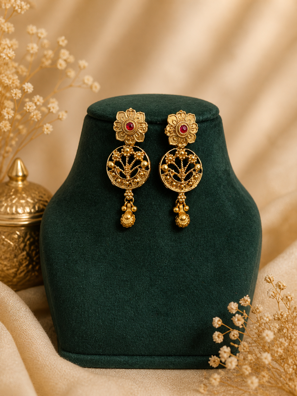 Mayura Viraasat Temple Necklace Set