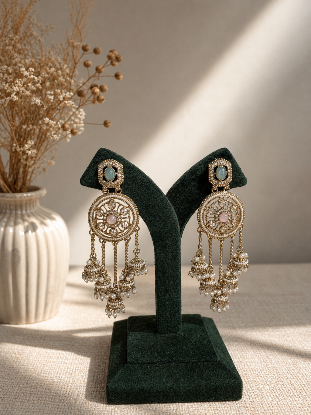 Noor-e-Dehjoor Chandbali Earrings