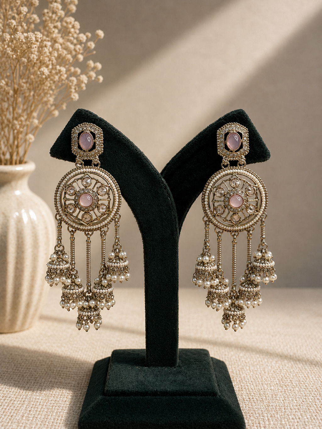 Noor-e-Dehjoor Chandbali Earrings