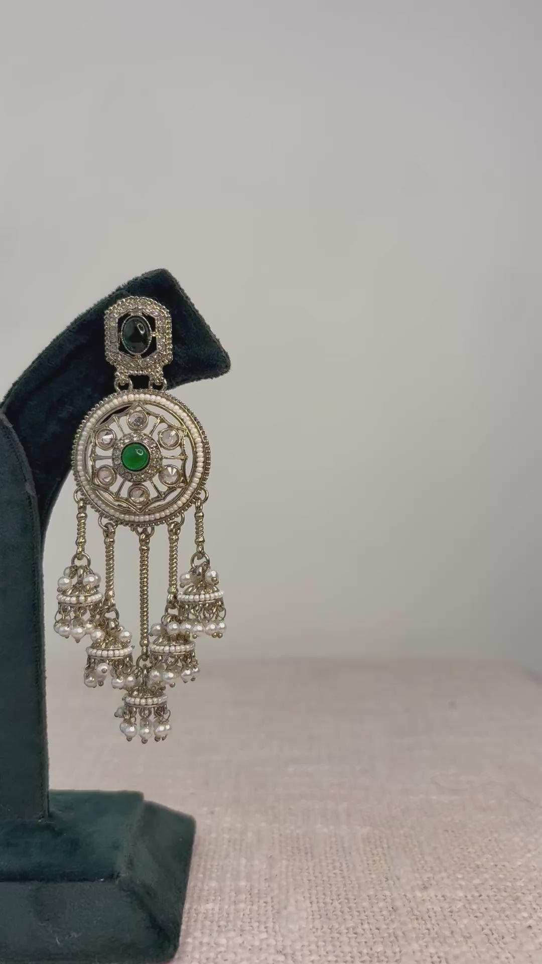 Noor-e-Dehjoor Chandbali Earrings