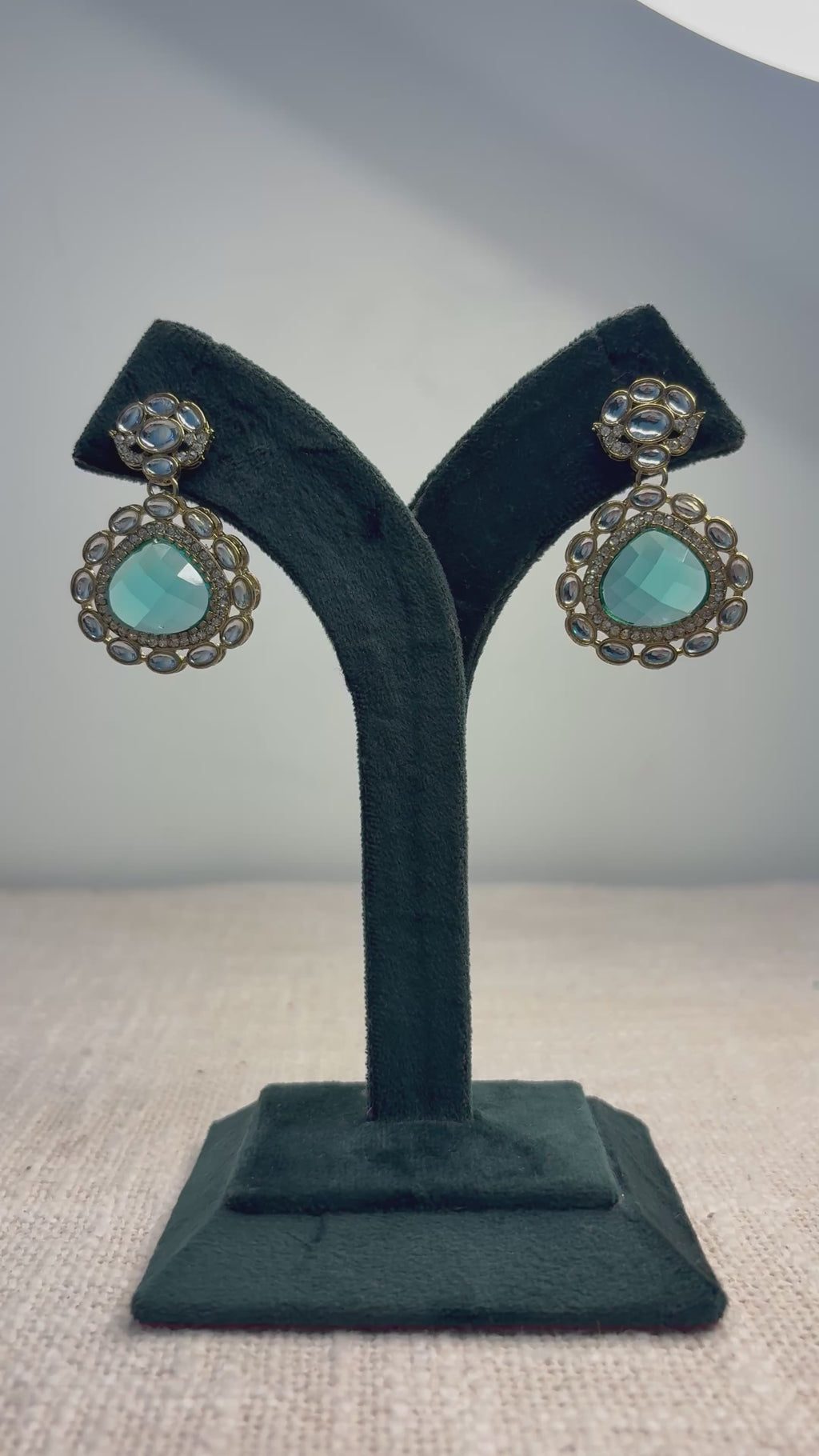 Chand Polki Drop Earrings