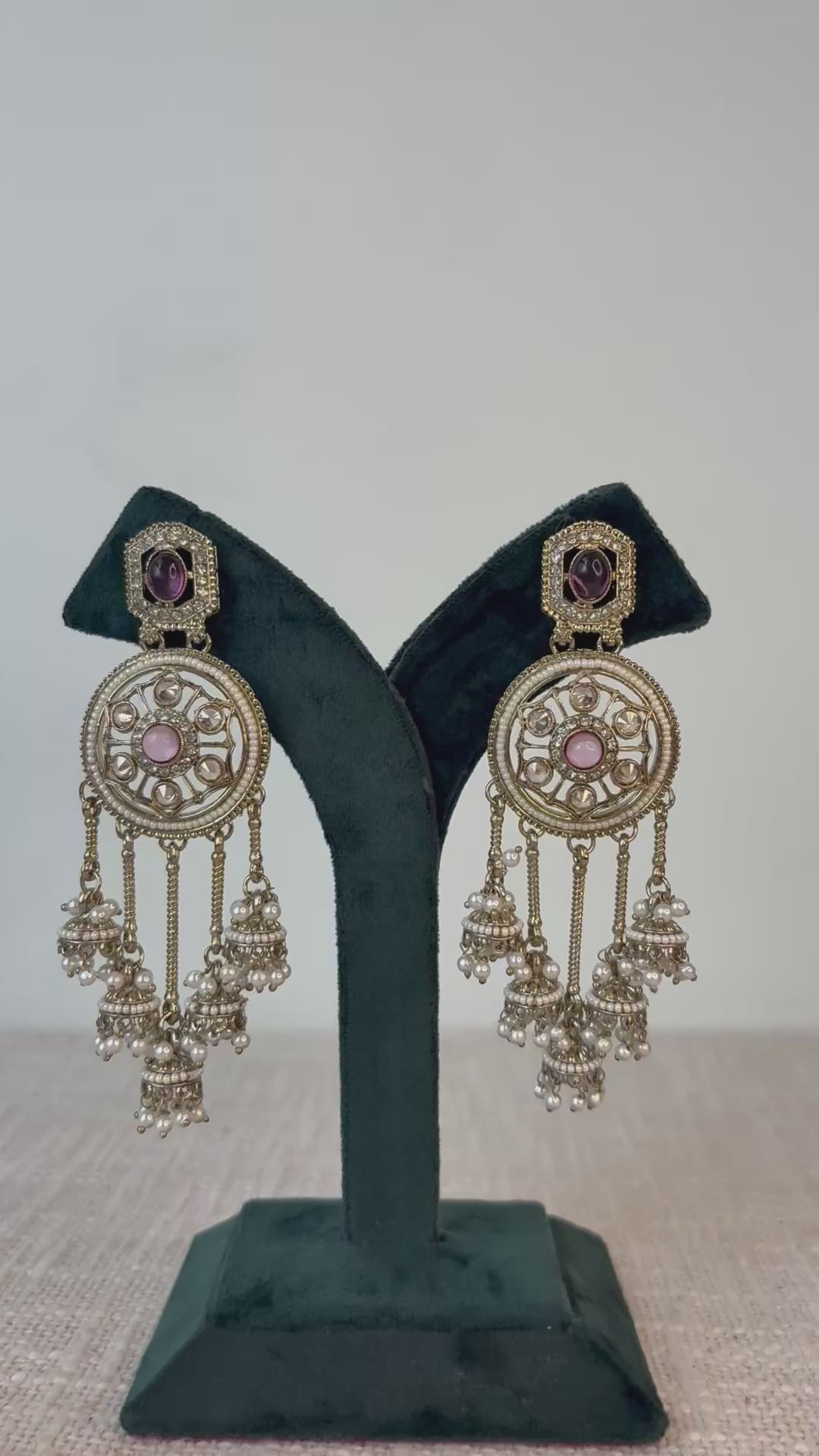 Noor-e-Dehjoor Chandbali Earrings