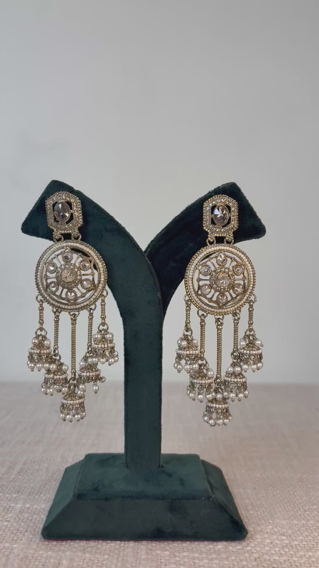 Noor-e-Dehjoor Chandbali Earrings