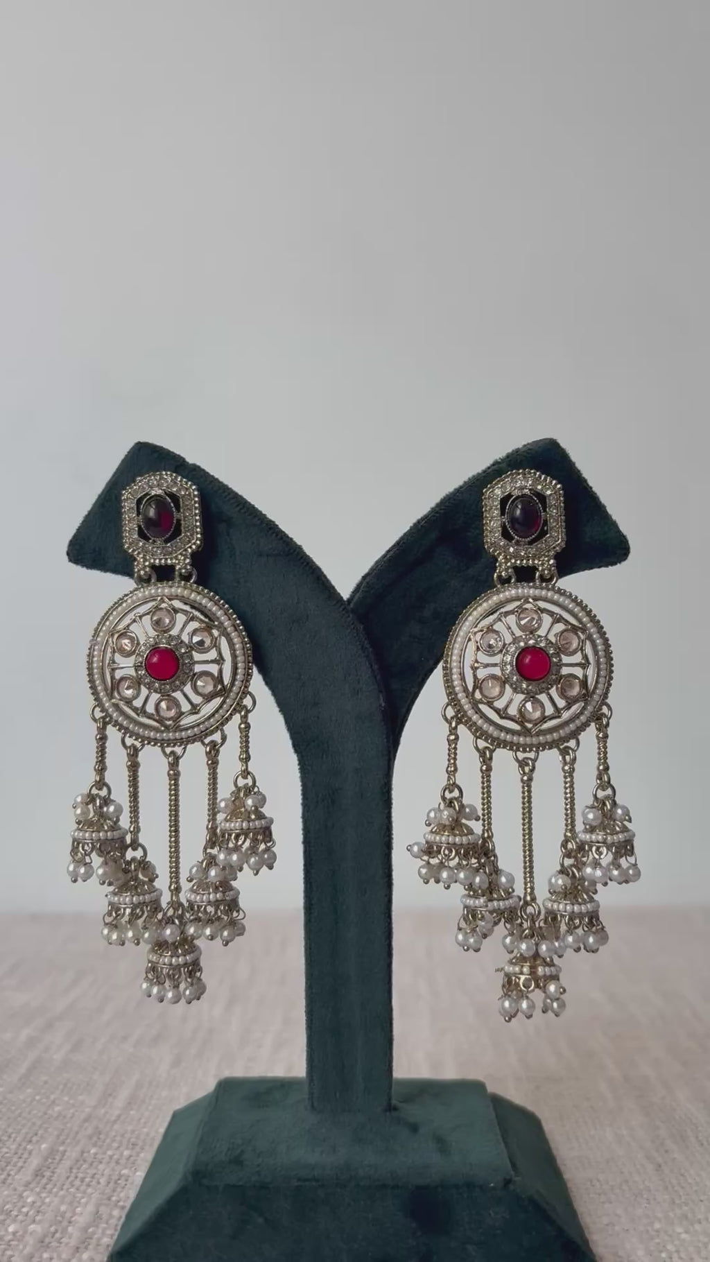 Noor-e-Dehjoor Chandbali Earrings