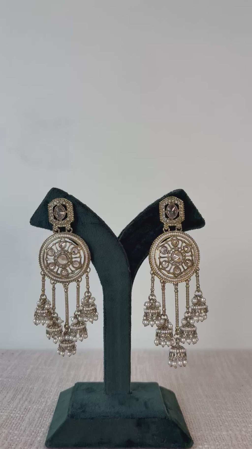 Noor-e-Dehjoor Chandbali Earrings
