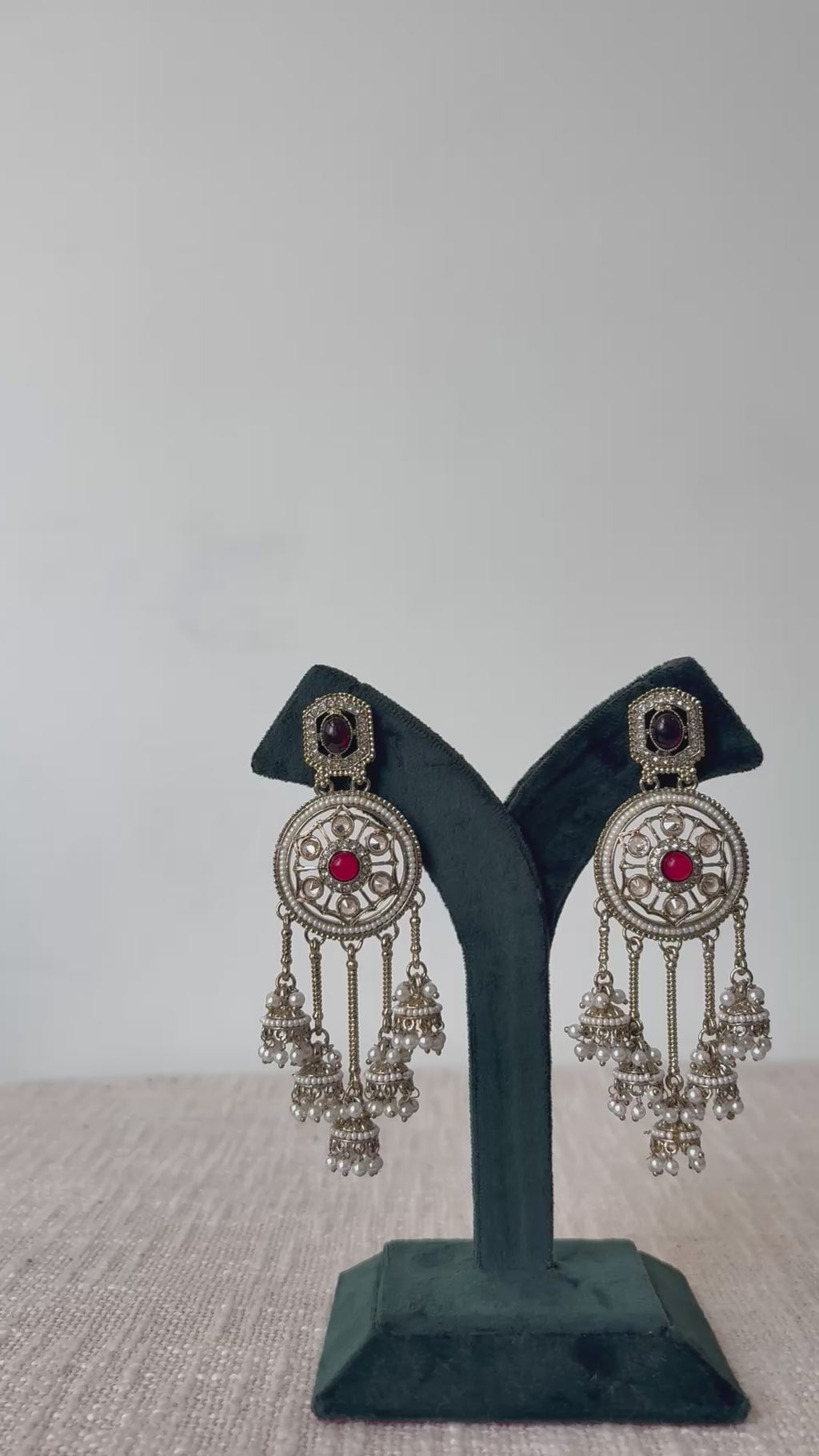 Noor-e-Dehjoor Chandbali Earrings